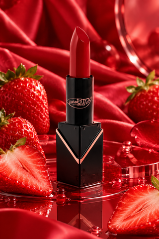Rouge à lèvres BIO "rouge fraise" rechargeable 😃