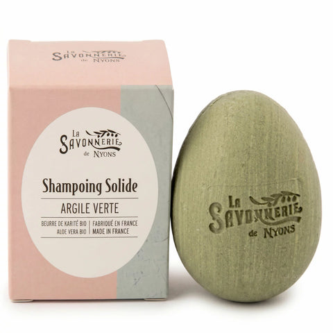 Shampoing solide à l'argile verte