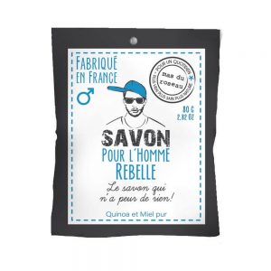 SAVON POUR L’HOMME REBELLE – 80 gr