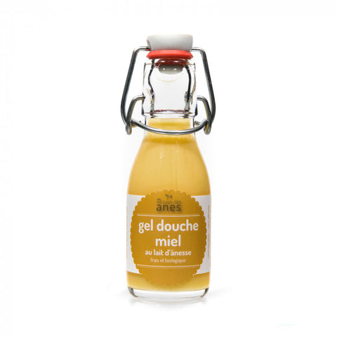 Gel douche limonade au lait d'ânesse frais et biologique miel 100 ml